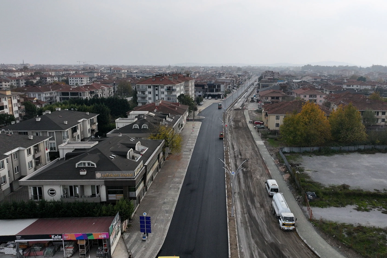 Sakarya'dan Ahmet Yesevi Caddesi'ne yenilik çalışması